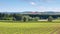 Summer Countryside Fields. Distant fields landscape.