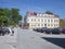 Summer day in the Central square of the old Tammisaari. Raseborg, Finland