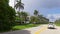 Summer day florida miami beach bay road ride 4k usa