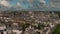 Summer day France. Aerial view Sainte-Croix Cathedral in Orleans, France, Europe, footage made in a sunny evening, on