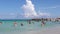 Summer day miami beach tourist ocean swim 4k time lapse florida usa