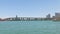 Summer day miami downtown famous bridge traffic panorama 4k fl usa