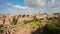 Summer day rome city tourist famous roman forum panorama 4k time lapse italy