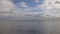 Summer day storm rainy clouds lake panorama 4k florida usa