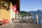 Summer day view of the Vitznau boat pier on Lake Lucerne, Lucerne, Switzerland. Swiss Pass passenger can go up to Rigi Kulm