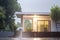 Summer Deluge: A Torrential Rainstorm Drenches the House, Nature\\\'s Powerful Display of Summer\\\'s Fury