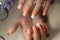 Summer design of nails. Youth manicure