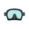 summer diving mask cartoon vector illustration