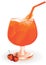 Summer drink with orange