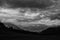 Summer evening landscape of Passo Giau, Dolomites Mountains