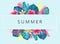 Summer exotic and tropic background design.