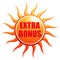 Summer extra bonus in 3d sun label