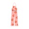 Summer fashion jumpsuit. Modern sleeveless clothes with one strap over neck and print. Casual women wearing, apparel for