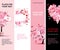 Summer floral pink banners vertical