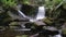 Summer flow on horseshoe falls in tasmania