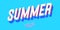 Summer font 3d bold style modern typography