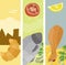 Summer food banners