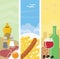 Summer food banners