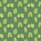 Summer forest landscape seamless pattern. Trees childish doodle style endless background. Park repeat cover. Nature environment