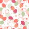 Summer Fruit Strawberries Party Vector Graphic Seamless Pattern