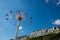 A summer funfair in the Tuileries Gardens, in the center of Par