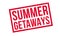 Summer Getaways rubber stamp