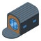 Summer glamping icon isometric vector. Tent house