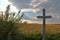 The Summer Grain Field with Cross