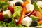 Summer Greek salad with olives and feta cheese