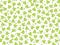 Summer green leaves vector seamless pattern. deciduous tree leaf pattern, falling cartoon leaves on white background