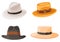 Summer hats. A summer hat carries melody of warm, sunlit days Sun hat wear, ensemble of elegance and sun protection