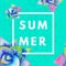 Summer hipster boho background