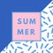 Summer hipster boho background