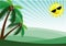 Summer holiday sunshine vector background