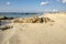 Summer holidays on Elafonisi beach, southwestern corner of Greek island Crete