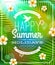 Summer holidays lettering emblem