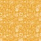 Summer holidays sand color seamless pattern