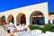 Summer hotel terrace, Crete, Greece.