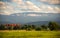 Summer, idyllic view of the Orle estate in Cieplice ÅšlÄ…skie