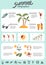 Summer infographics elements