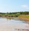 Summer iodine lake with a therapeutic effect thanks to the high