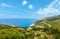 Summer Ionian sea coast view (Kefalonia, Greece)