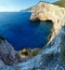 Summer Ionian Sea rocky coastline(Greece)