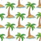 Summer Island Seamless Pattern