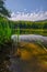 Summer at Izra lake at Slanske vrchy mountains