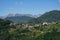 Summer landscape along the road from Castelnuovo Garfagnana to San Romano, Tuscany