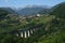 Summer landscape along the road from Castelnuovo Garfagnana to San Romano, Tuscany