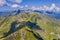 Summer landscape of alpine area in Fagaras mountains