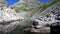 Summer landscape on an alpine lake