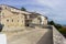 Summer landscape beautiful view of San Marino. aerial top panoramic view of landscape valley and hills of suburban district